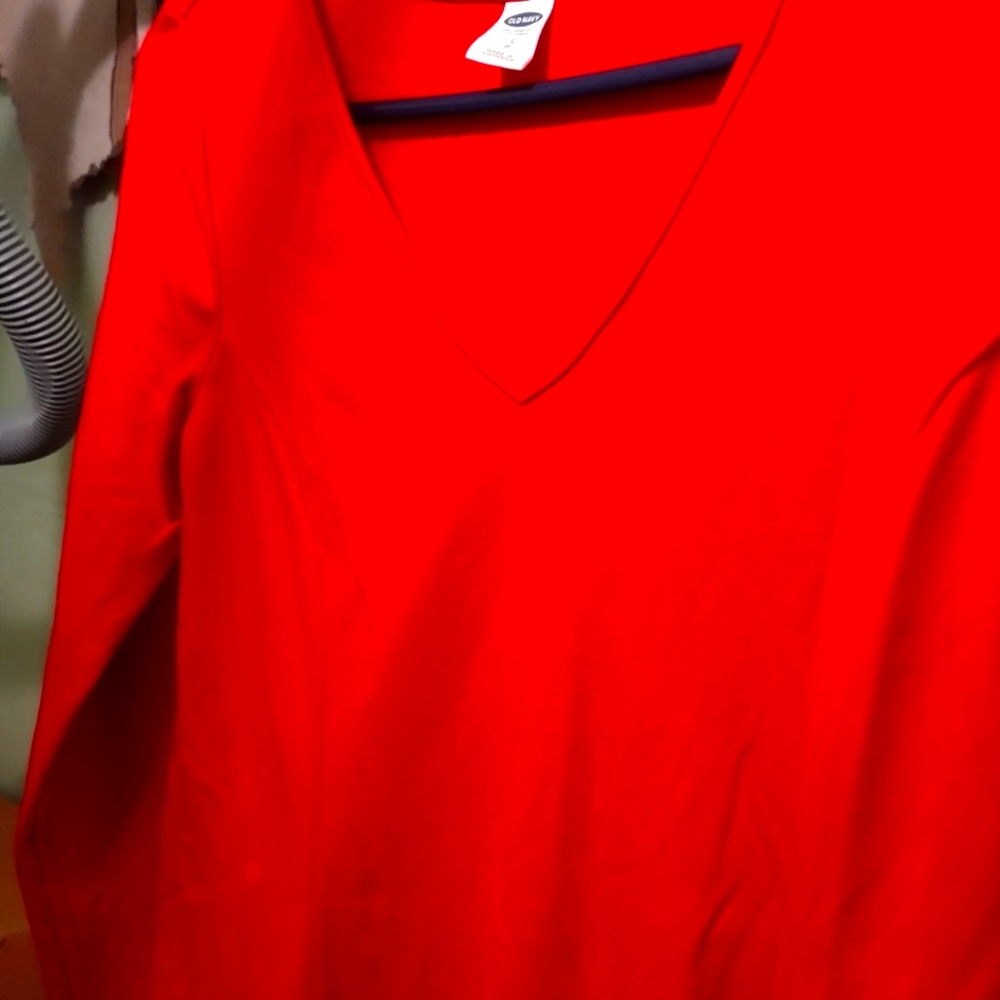 long sleeve red dress